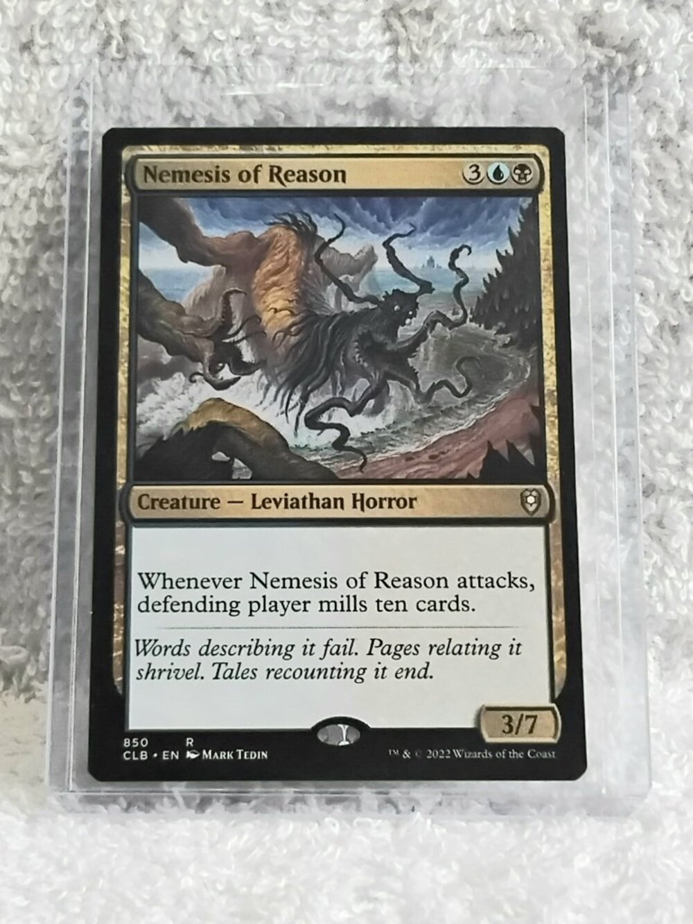 5/$20 Mint 2022 MTG Nemesis of Reason Rare Card 850 Deckmaster!!